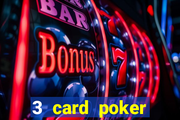 3 card poker casino game